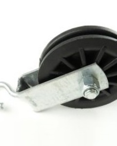 Pulley plastic 80mm w/ swivel hook R-189